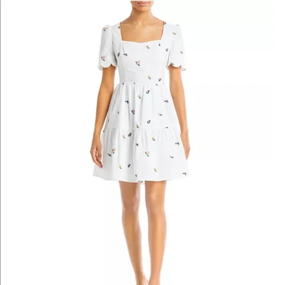 endless rose floral embroidered mini dress Endless Rose